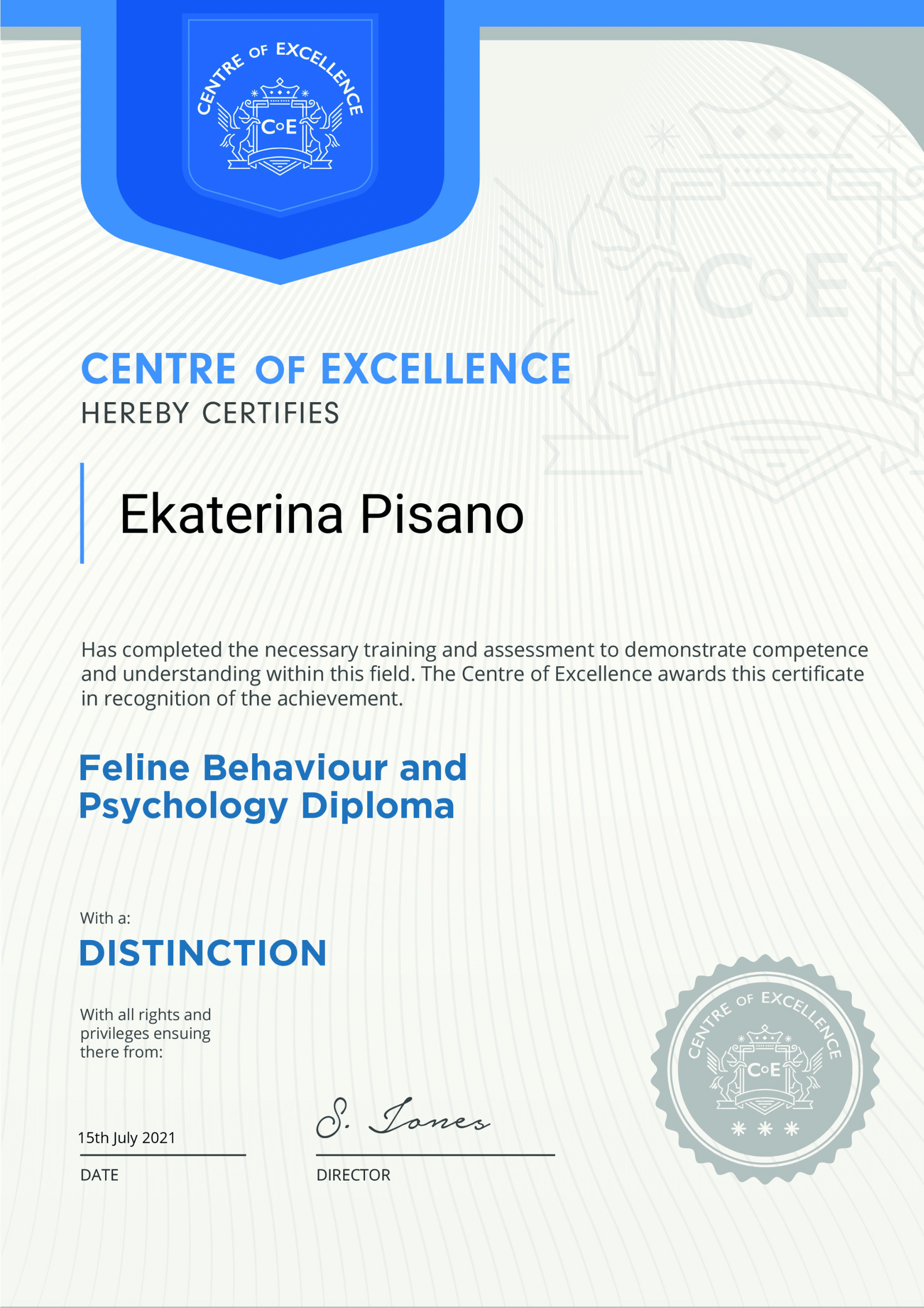 Feline Behaviour and Psychology Diploma